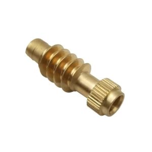 Customized CNC Machining Metal Brass Knurled Nut Thread by OEM in with and