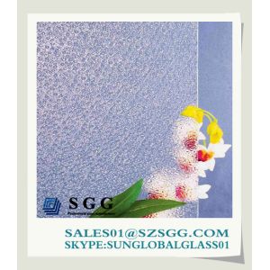 China frosted patterned glass 3mm with good price on sale