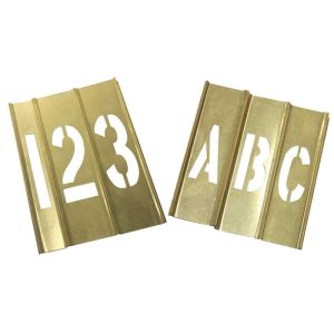 Golden 92pcs Brass Interlocking Stencils Kit Advertise Printing
