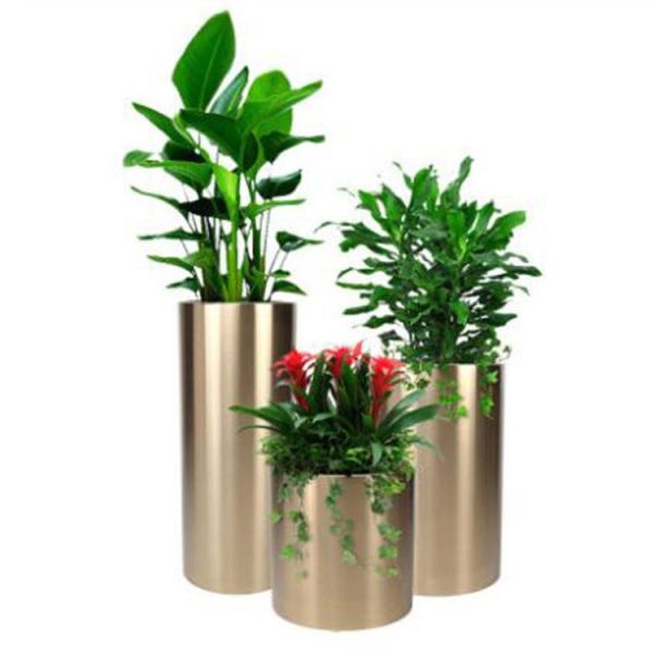 Variety of colors and sizes custom outdoor metal flower pot planter cute