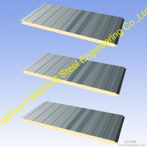 Exterior Polyurethane Foam Sandwich Sheetsl For Refrigeration House