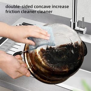 China KILINE Double Sided Nylon Kitchen Cleaning Towel Non-Stick Oil Bamboo Fiber and Silver Wire Durable and Easy to Clean on sale