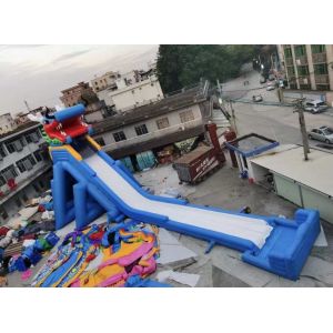 Large 35m Commercial Inflatable Slide Fire Retardant UV Protective