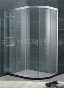 Quality With Chromed Aluminum Shower Door Movable 6 / 8 mm Tempered Glass For Home / Hotel for sale