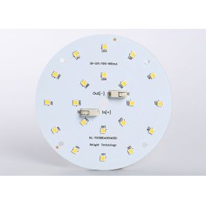 SMD 3528 10W round smd led pcb board , led lighting modules 6000K for panel