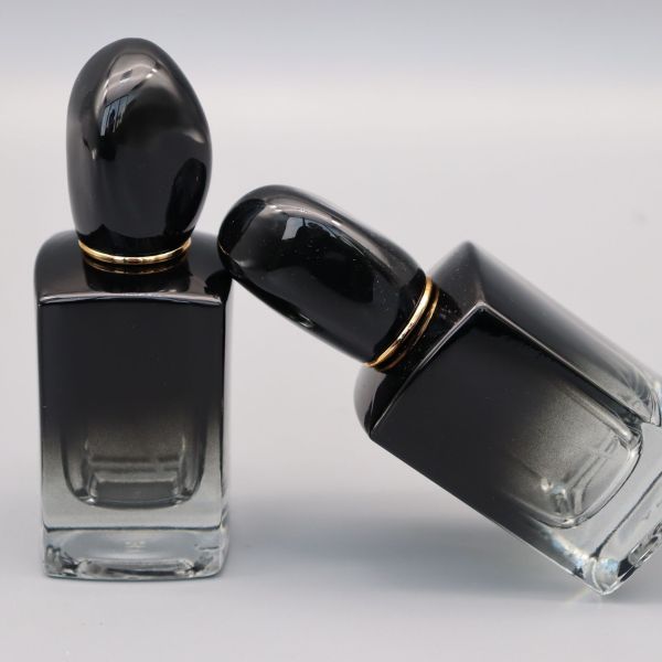Buy 50ML Perfume Gradually Black Spray Bottle Square Shape Rectangle at wholesale prices