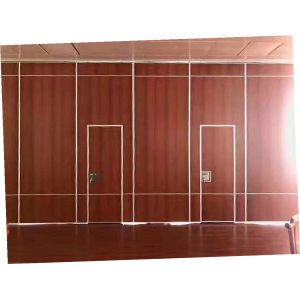 Leather Surface Decorative Soundproof Sliding Partition Wall Panel Width 1200 mm