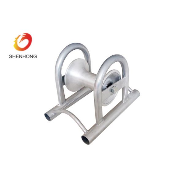 Buy Aluminium Straight Line Cable Rollers Narrow Trench Cable Pulling Pulley at wholesale prices