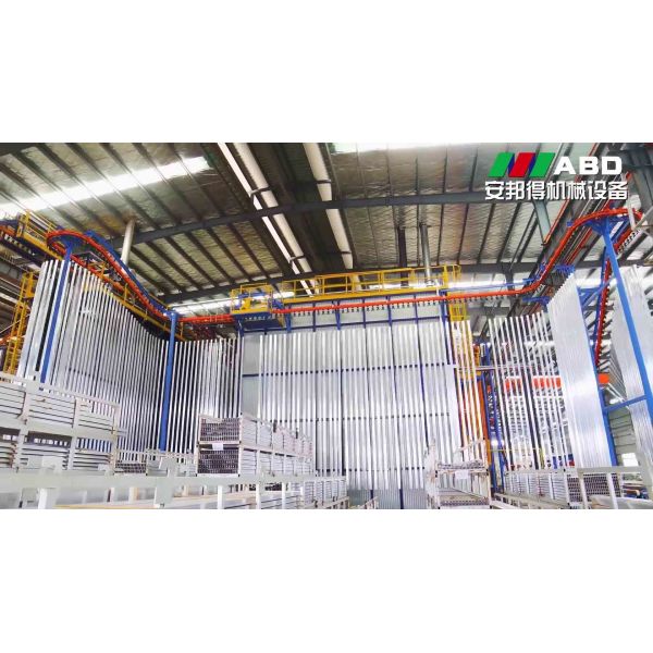 PLC Vertical Powder Coating Line With CE Certification Surface Treatment