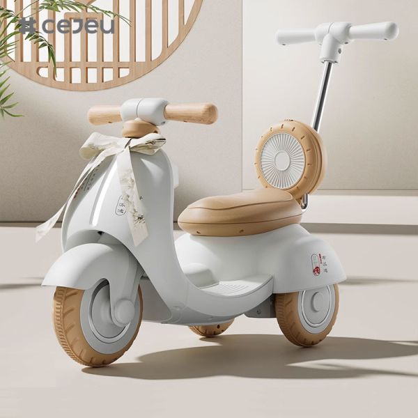 CJ-MX-999 Children's electric motorcycle tricycle boy girl electric car baby toy car Early Education/Lights