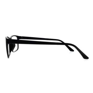 FU1743 Unisex Flexible TR90 Optical Frames Black Anti Reflective Square Eyewear
