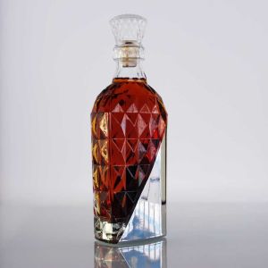 XO Vodka Whiskey Glass Bottle Vacuum Electroplating 1 Liter Glass Liquor Bottles