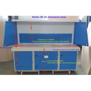 Industrial Downdraft Bench for Metal Polishing Dust Collection