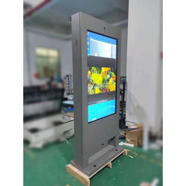 Double Side Outdoor LCD Advertising Player 32 55 86 Inch Capacitive Kiosk