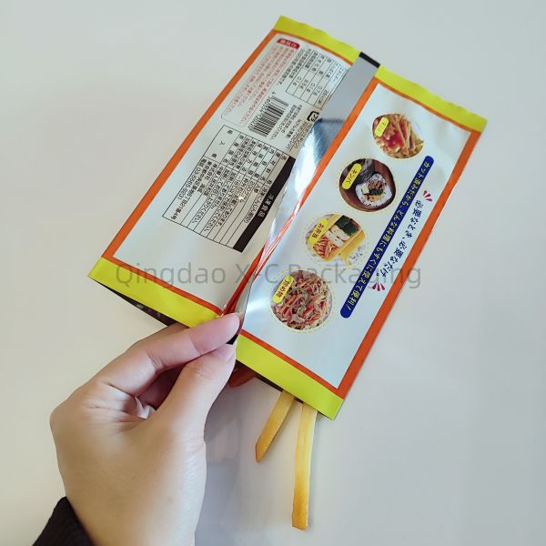 Custom Brand Laminated Back Seal Packing Bag Plastic Pillow Bags For Snack Foods