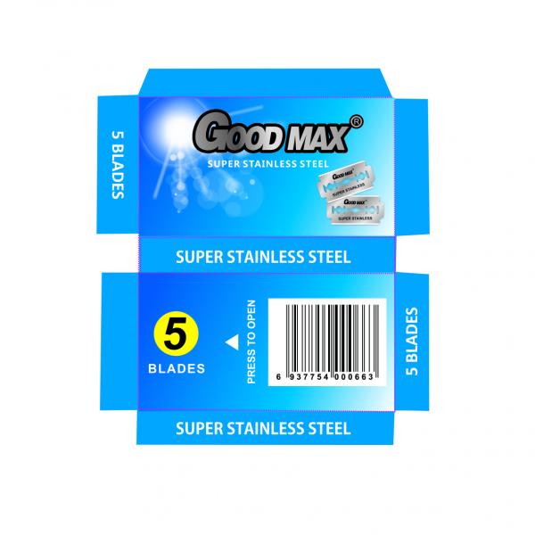 Buy Goodmax Double Edge Stainless Steel Blades , Silver Men'S Shaving Razor Blades at wholesale prices
