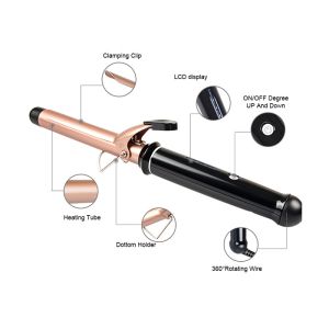 OEM Professional 65W Ceramic Hair Curler 2 In 1 Straightening Curling Iron
