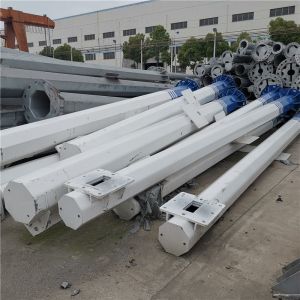China Steel 50kN Electrical Power Pole 150km / H For Industrial Use on sale