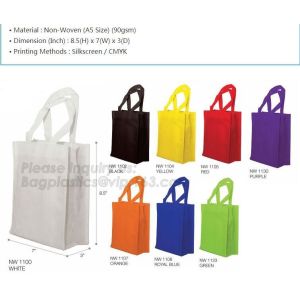 Customized printing recycled promotional shopping tote lamination pp non woven