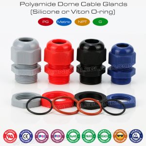 IP68 Synthetic Plastic Metric Cable Glands, IP69K Watertight Polyamide Nylon