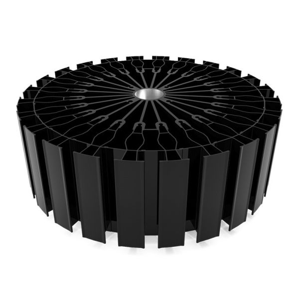 Buy LED Lighting 150W Aluminum Extrusion Heat Sink With Anodizing Black at wholesale prices