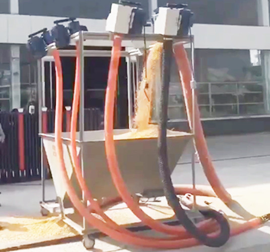 Low Noise 3 Tons/H Grain Collecting Machine Wide Flap Grain Suction Machine