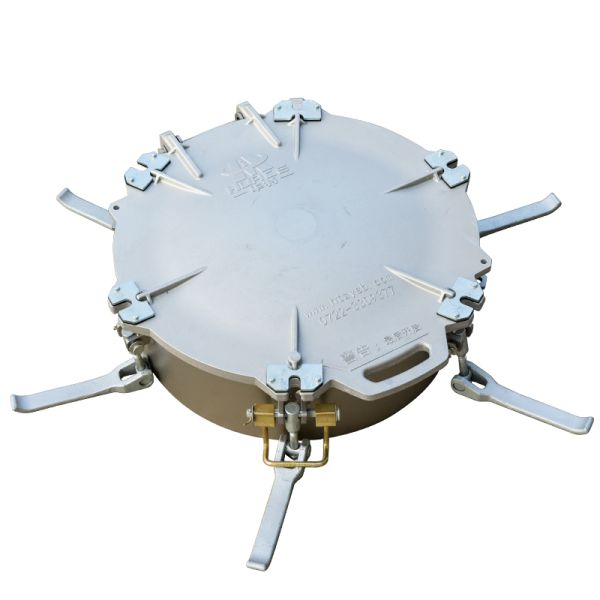 Aluminum Alloy Six Claw Quick Open Stainless Steel Manhole Cover With Modified Rubber Seal Material