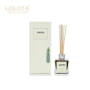 High End Silver Square Bottle Home Reed Diffuser With Exquisite Gift Box