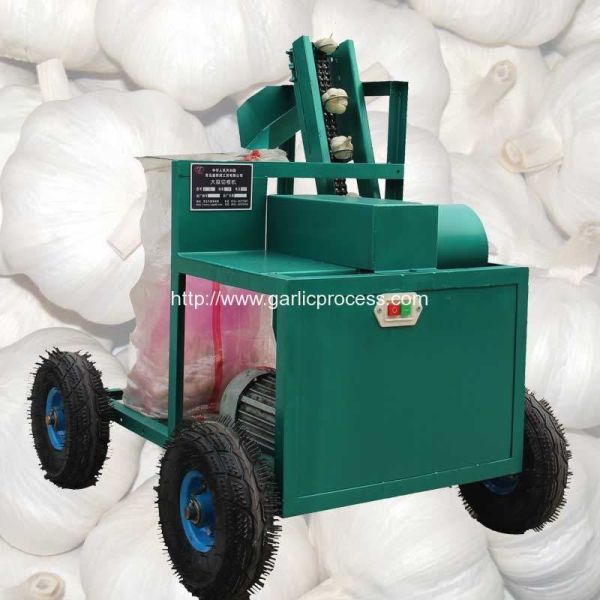 Buy Automatic Discharging Fresh Garlic Root and Leaf Cutting Machine at wholesale prices