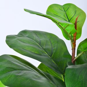 Bathroom Decorative Artificial Potted Floor Plants Fiddle Leaf Fig
