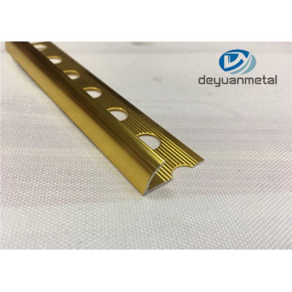 Buy 10mm 8mm 12mm Height Aluminium Edge Trim Profiles Wear Resistance at wholesale prices