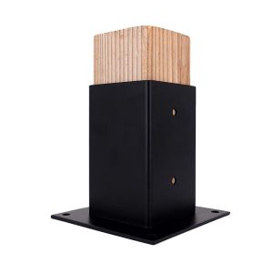 China DIY Elevated Wood Stand Bracket Kit Materials Avaliable Q235B and 4x4 Steel Brackets on sale