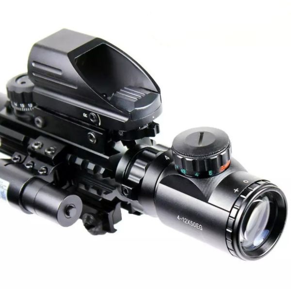 Buy 4-16x50EG Illuminated Hunting Scope With Tactical 4 Reticle Red Dot Sight And Red Sight at wholesale prices