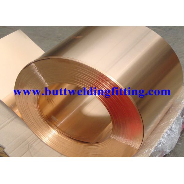 Oxygen Free C10200 Copper Strip / Copper Width Coils 7-610mm For Switch Parts