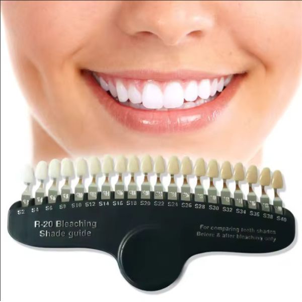 Handheld 3D Teeth Whitening Shade Guide 20 Colors Dental Bleaching