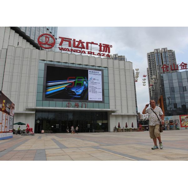 Wall Attached Waterproof LED Display SMD2727 1R1G1B Outdoor LED Video Wall