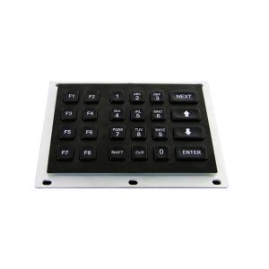 Electroplated Black Industrial Numeric Keypad 6x4 Matrix Keys IP65 NEMA4X