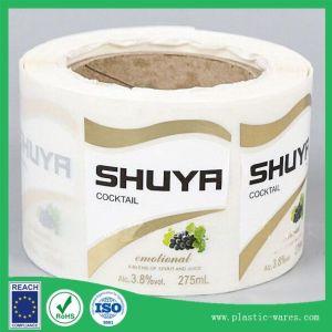 printed self adhesive labels on a roll