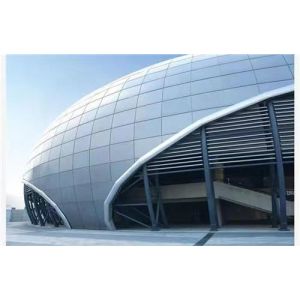 Rectangle Open frame curtain wall with Free Shrink Polythene Packing