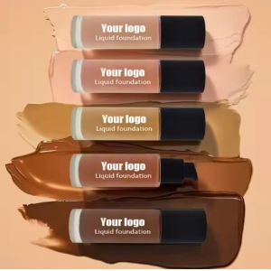 Wholesale Natural Mineral Face Cream Liquid Foundation Waterproof Sunscreen Full