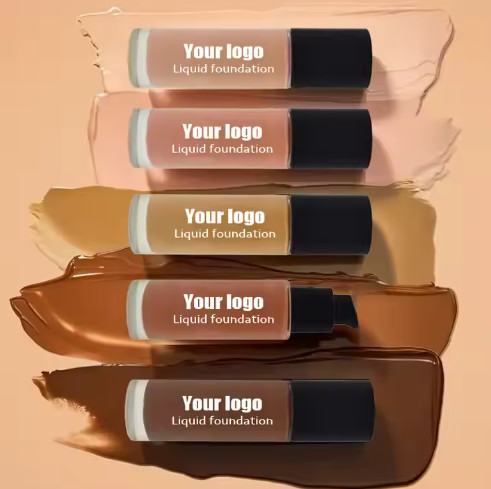 Wholesale Natural Mineral Face Cream Liquid Foundation Waterproof Sunscreen Full