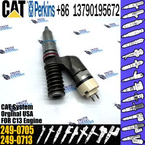 China CAT Excavator Parts C13 Engine injectors 249-0705 249-0713 2490705 2490713 Fuel Nozzle on sale