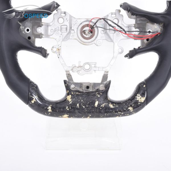 Sports Forged Alcantara Smooth Toyota Leather Steering Wheel Carbon Fiber Material