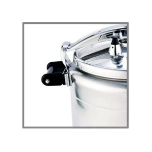 80Kpa Aluminium Pressure Cooker Marble Coated Polished