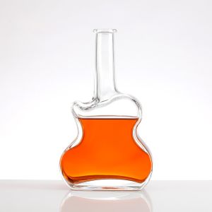 750ml Guitar Shaped Glass Bottles for Customized Vodka and Whisky Custom Make Customized