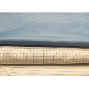 China Blue Anti Static Lining Fabric 60gsm And 110gsm lightweight on sale