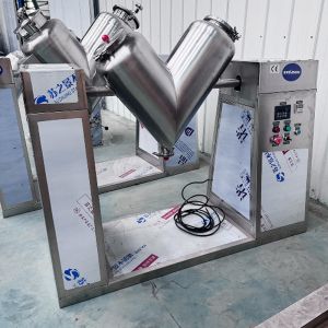 Stainless Steel Vertical V-shaped Mixer For Powder Food Seasoning Mixer