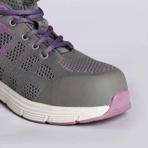 Fly Knit Fabric Steel Toe Lace up ASTM Approved Slip Oil Resistance Work Safety Shoes