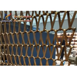Restaurant Cladding Spiral Wire Mesh 15mm 316 Stainless Steel