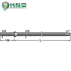 Stable 11° Tapered Rock Drill Rod Suitable Used In Underground Mining Industry